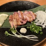 備長と肴 活 - 丹波雌鶏の炙り