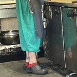 焼きもの家 慶 - 目に刺さるゲンケン店長の…サイケデリック？な召物w