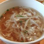 きぃ～あ～い - Bランチ(ガパオ：豚肉のバジル炒めごはん・ミニ汁そば・ミニサラダ・ウーロン茶) ￥７５０