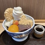 菊丸 - 黒蜜きなこソフトあんみつ