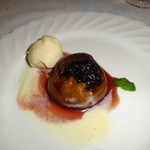 麤皮 - デザート／イチジクのコンポートとバニラアイス