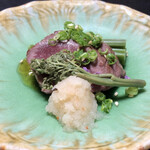 湯元齋藤旅館 - 酢の物替わり　桜肉叩き