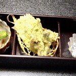 湯元齋藤旅館 - 油物　　信州産鯉玄米揚げ　山菜天ぷら