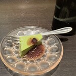 博多 すし吟 - 甘味～抹茶羊羹小豆添え～