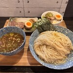 MEN-YA 大黒 - つけめん（柚子塩）1280円+大盛150円+切落丼380円