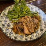 酒飯場ででででん - 合鴨ロースの藁焼き