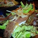 とんや彩り膳の生ハムサラダ♪