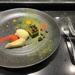 みなみ - 抹茶ティラミス マンゴーソースとバニラアイスクリーム
