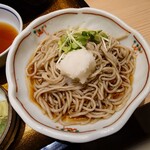 和食麺処 サガミ - ◯★おすすめ★　冷そば
おろしとかいわれ大根が具材で

節から引かれている
鰹出汁の香りと味わいがシッカリと感じられ

ジックリと寝かされている感ある
円味感あるカエシな味わいに深み感があり美味しい