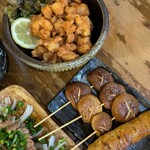 ぢどり亭 神田店 - 椎茸串、人気でした。