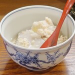 桶家乃隠居 - 小芋鶏ミンチくずあんかけ