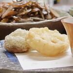 桶家乃隠居 - 椎茸、新蓮根