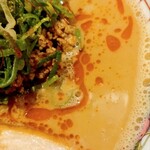 麺屋 真心 - 花椒オイル効く胡麻スープ