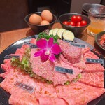焼肉 静龍苑 - ジモン盛り
