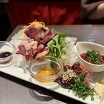 渋谷 Kairi - 肉刺し三種盛り