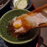 とんかつ とん米 - ポン酢で食べても美味しい〜
