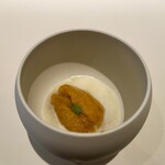 レストラン オオツ - ◆津軽産ムラサキウニ 今朝採れヤングコーンの擂り流し