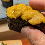 ふじ鮨 - ウニの握り