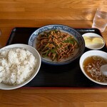 Shuzan Chuka Restaurant - Stir-fried Peppers and Meat Set Meal