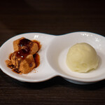 六本木 にくる - わらび餅、 柚子のシャーベット