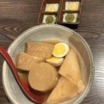 明日のためのしじみばか 泉店 - おでん　味染みててかなり美味しい　ここのはんぺんは私の思ってたはんぺんだった！笑