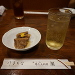 ハイボールとお通し