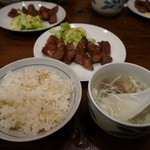 牛たん料理 閣 - たん焼き定食（6枚）
