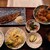 炉ばた」。 - 料理写真:おかず2品ランチ 鯖焼1,100円