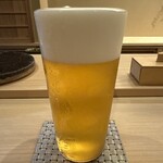 すし処 睦月 - 生ビール