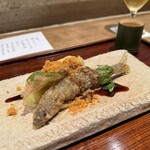 304713943 - 鮎ヤングコーンからすみ
