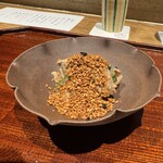 京都和久傳 - 海月胡瓜椎茸胡麻和え