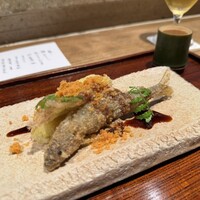 京都和久傳 - 鮎ヤングコーンからすみ