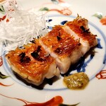 温石 - 実山椒醤油が金目鯛によく合います