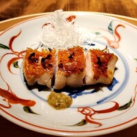 温石 - 今日もいただいて唸りました 金目鯛鱗焼き