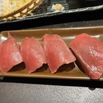 谷ツ田 - サービス(赤身寿司)