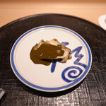 新ばし 星野 - 黒あわび、肝かけ