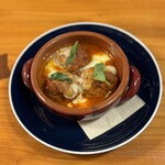 ピザダヴィンチトウキョウ - 国産豚ひき肉のミートボールとたっぷりモッツァレラのオーブン焼き