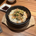 肉のひぐち直営焼肉 安福 - 石焼ガーリックライス