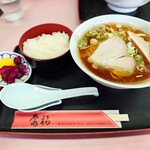 亀福食堂 - 2025年6月　ラーメンライス（1074円）