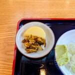 やぶ善 - 箸休めの"お漬物"は、嬉しい二種盛り。