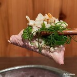 四季 粋花亭 - 焼しゃぶと陸鹿尾菜と木の芽