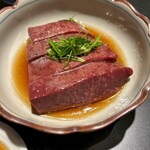 焼肉 うしなり - 『特選レバー（ごま油塩）』クリアでミネラル感がある