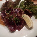 都民酒場魚金 - 2014.09_刺身クジラの塩バター焼き