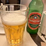 正斗麺粥専家 - 青島啤酒       50HKD(約950円)
            Tsingtao Beer