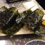 北新地たゆたゆ - ごまの葉おにぎり