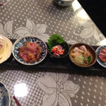 北新地たゆたゆ - 豚刺し5種盛り