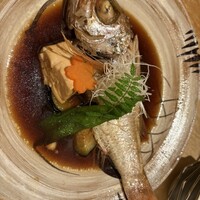 対馬のどぐろとイカ活き造り 博多 魚蔵 都ホテル店 - 