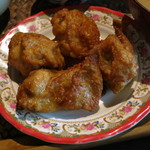 花雷 - 若鶏の唐揚げ定食≪十穀米or玄米≫（若鶏の唐揚げ、2014年8月）