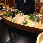 くつろぎの宿　丸善 - ヒラメ舟盛り