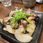 炭焼と釜飯 りょう - もも肉籠炙り焼き